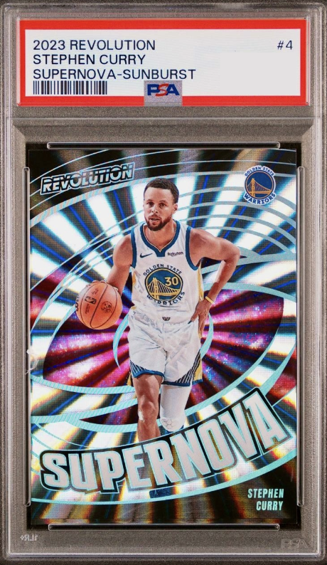 2023 Panini Revolution Basketball Sunburst Stephen Curry #4