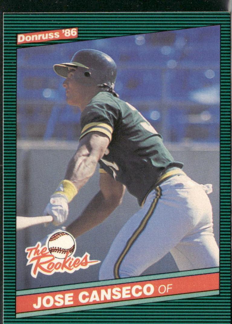 1986 Donruss The Rookies Baseball Jose Canseco #22