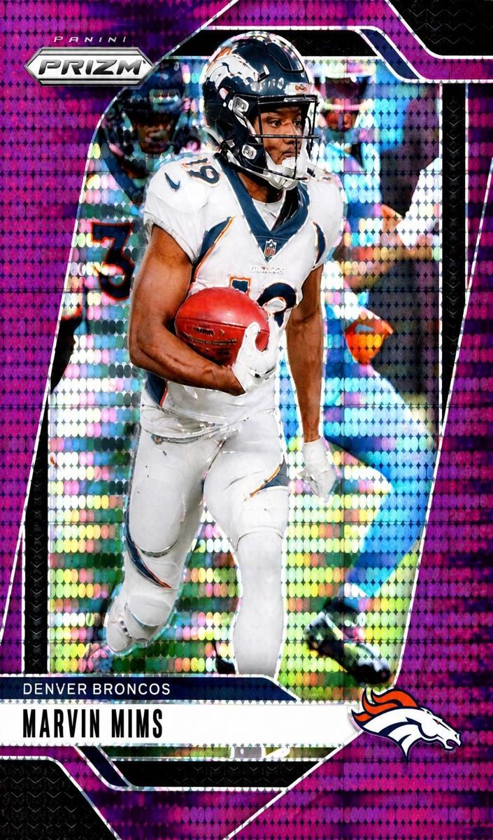 2024 Panini Prizm Football Purple Pulsar Marvin Mims #88