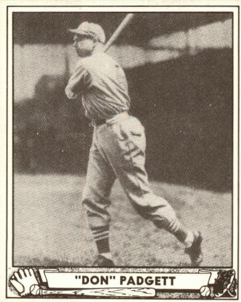 1940 Play Ball Baseball Don Padgett #109