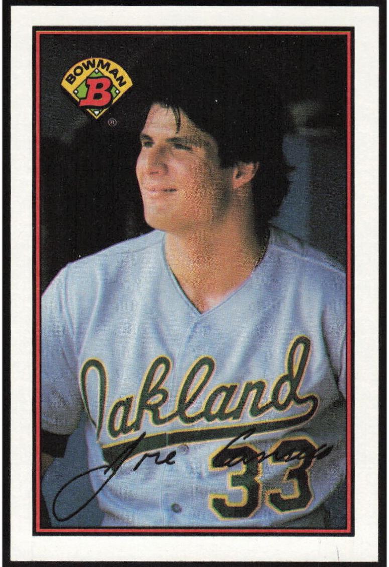1989 Bowman Baseball Jose Canseco #201