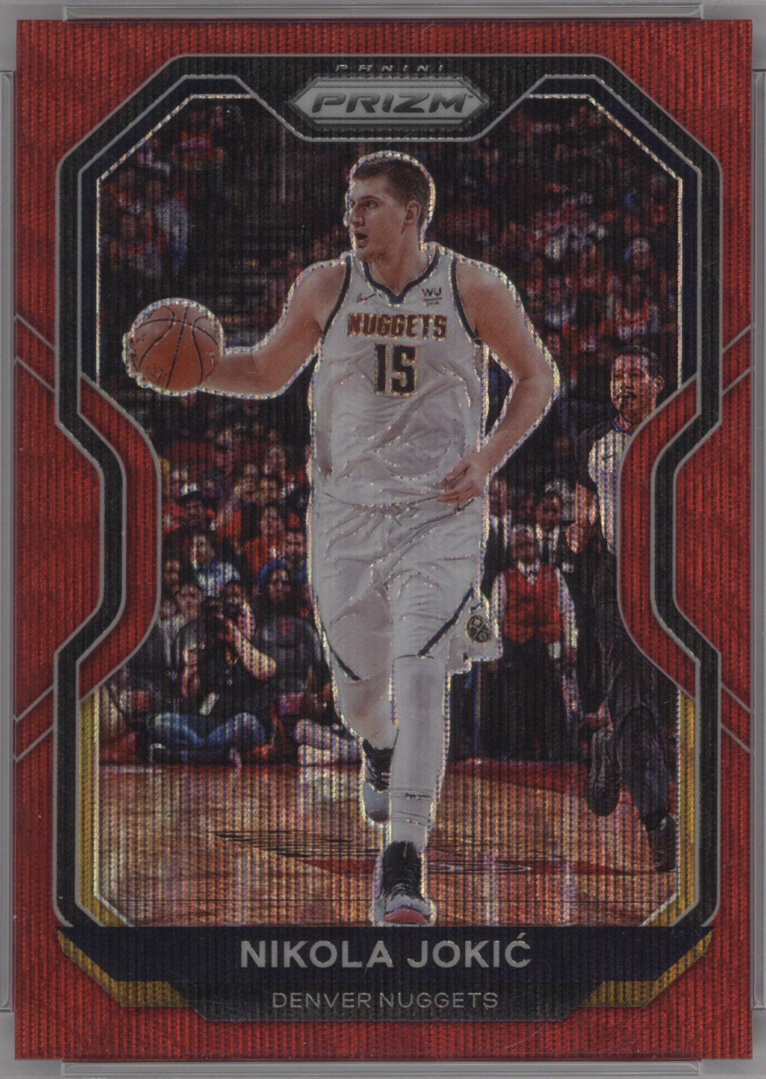 2020 Panini Prizm Basketball Ruby Wave Nikola Jokic #114 PSA 10