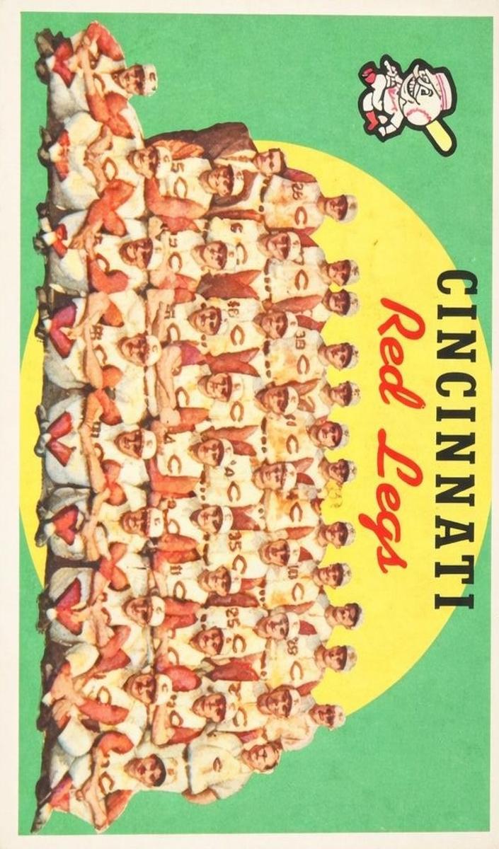 1959 Topps Baseball Cincinnati Red Legs #111 PSA 7
