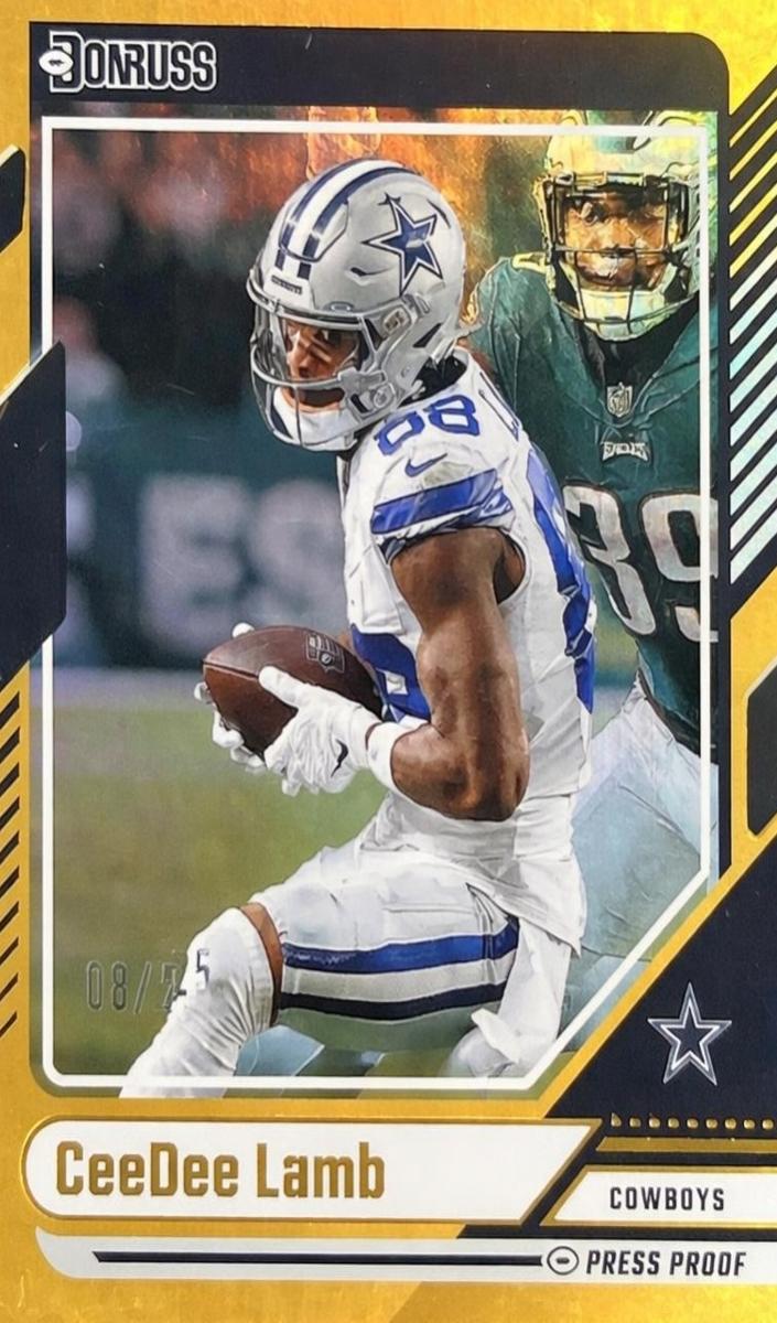 2024 Panini Donruss Football Press Proof Gold Die-Cut CeeDee Lamb #45