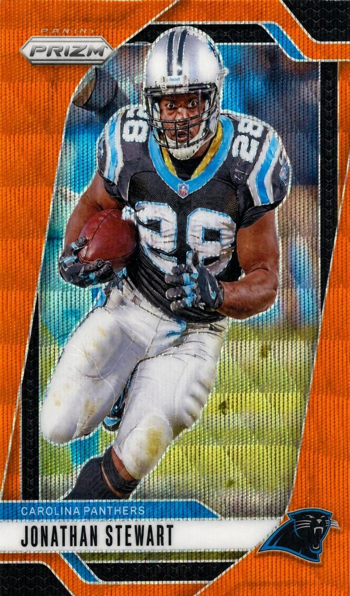 2024 Panini Prizm Football Orange Wave Jonathan Stewart #45