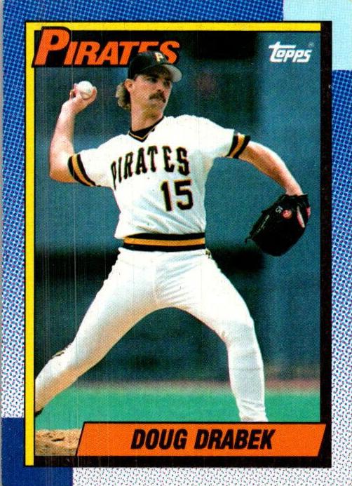 1990 Topps Baseball Doug Drabek #197