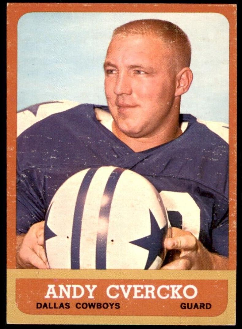 1963 Topps Football Andy Cvercko #78