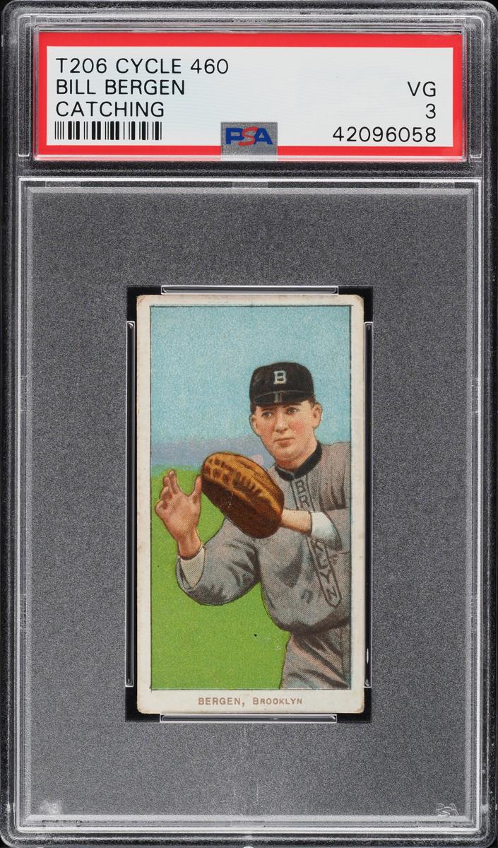 1909-11 T206 Baseball Catching Bill Bergen #NNO