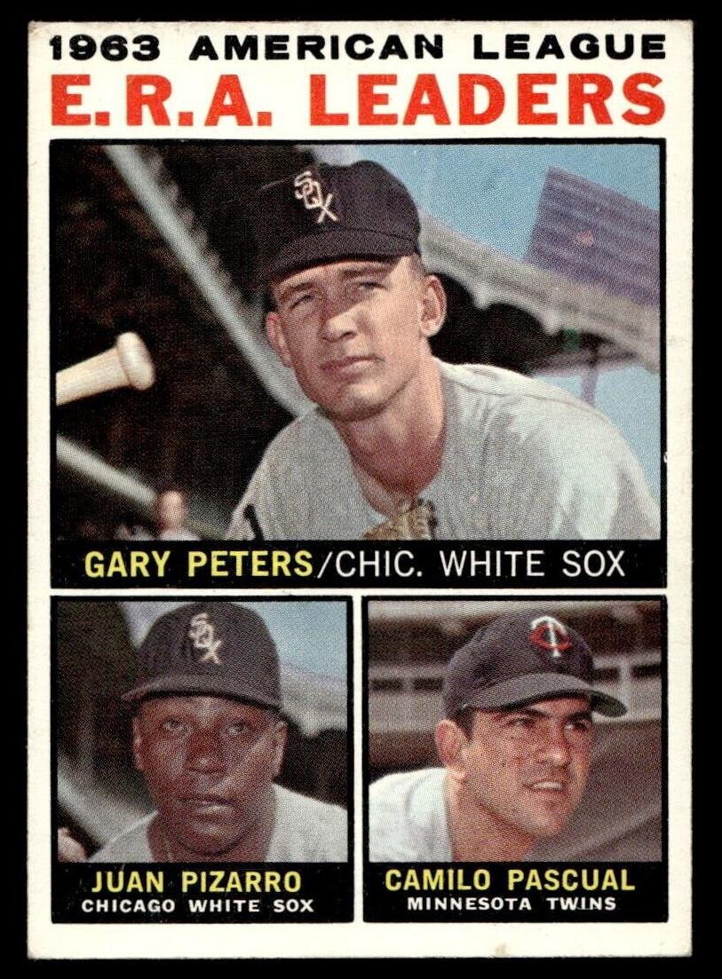 1964 Topps Baseball A.L. E.R.A. Leaders #2