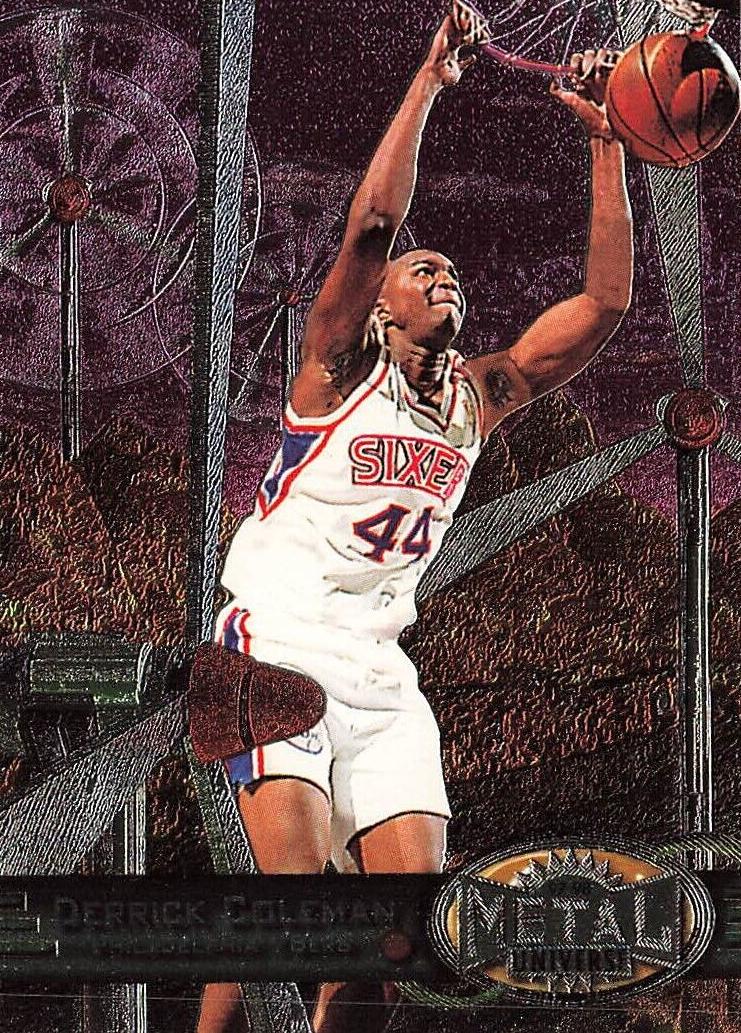 1997 Metal Universe Basketball Derrick Coleman #38 PSA 9