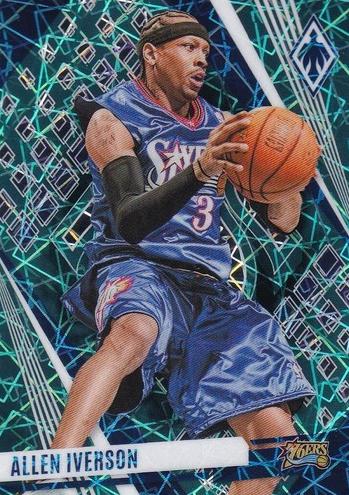 2023 Panini Phoenix Basketball Teal Lazer Allen Iverson #8