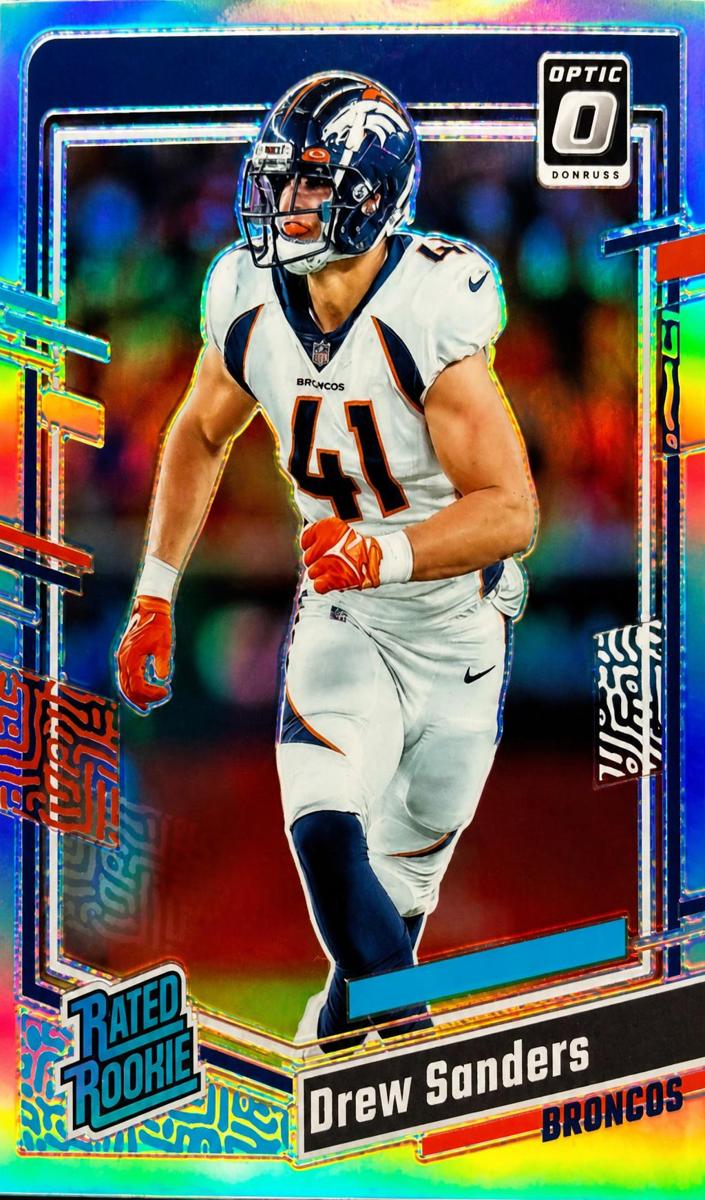 2023 Donruss Optic Football Holo Drew Sanders #230 PSA 8.5