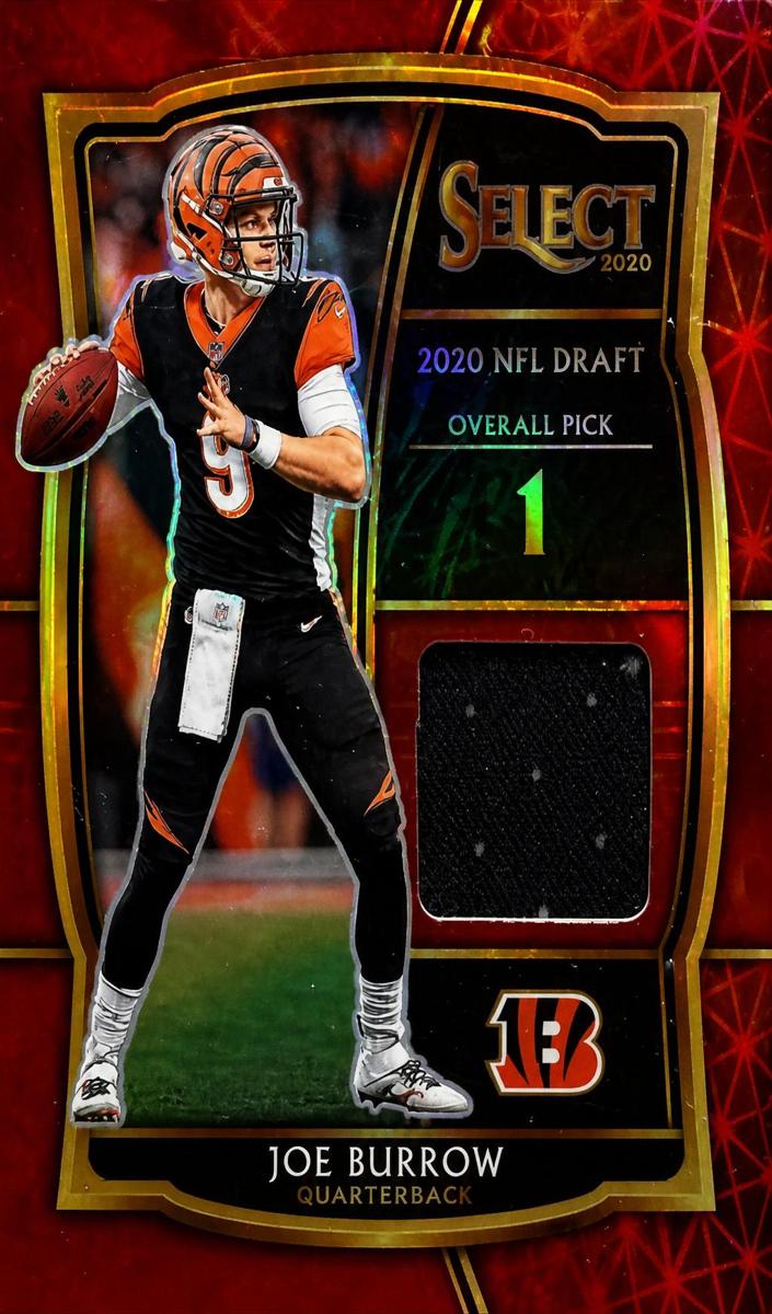 2020 Panini Select Football Prizm Red Joe Burrow #DS-JBO