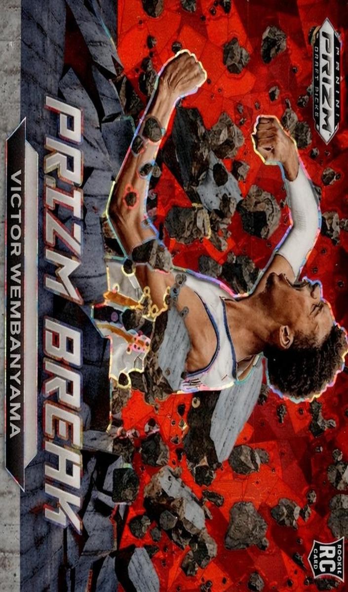 2023 Panini Prizm Draft Picks Basketball Red Ice Victor Wembanyama #1 PSA 9