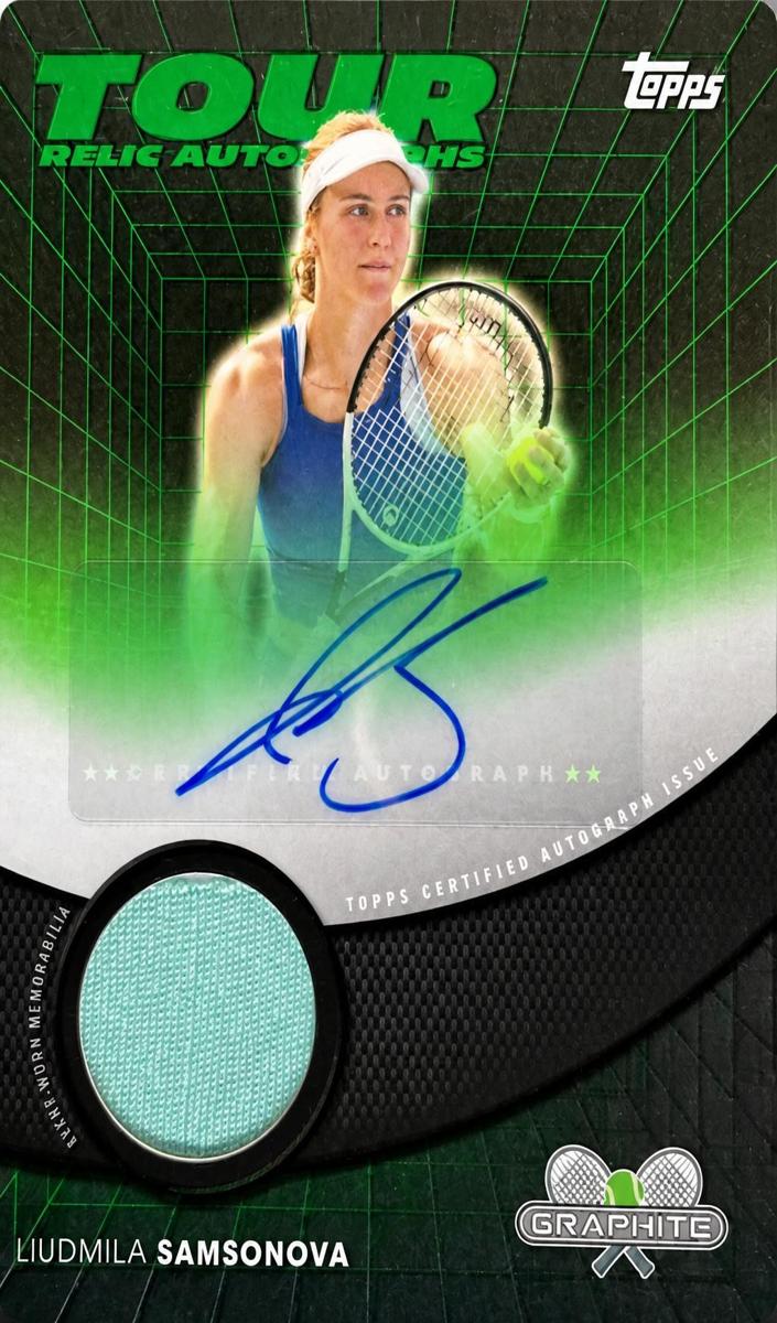 2026 Topps Graphite Tennis Green Refractor Liudmila Samsonova #TRA-LSA