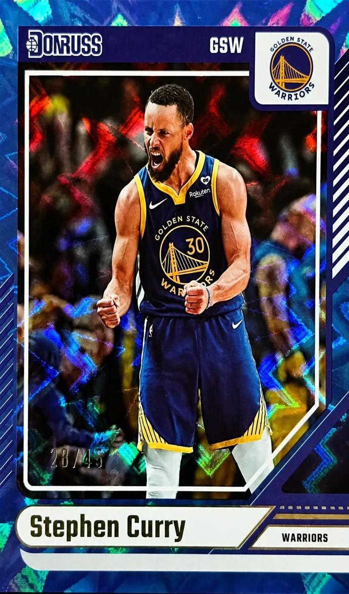 2024 Panini Donruss Basketball Blue Explosion Stephen Curry #64