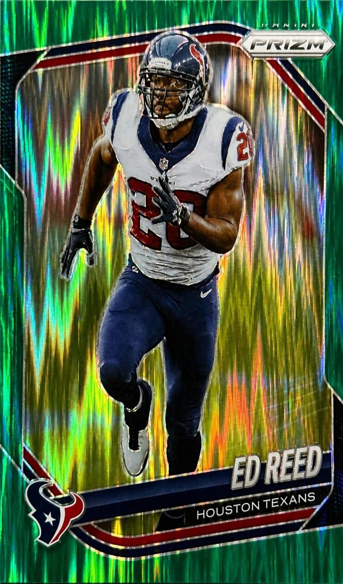 2025 Panini Prizm Football Green Flash Ed Reed #216