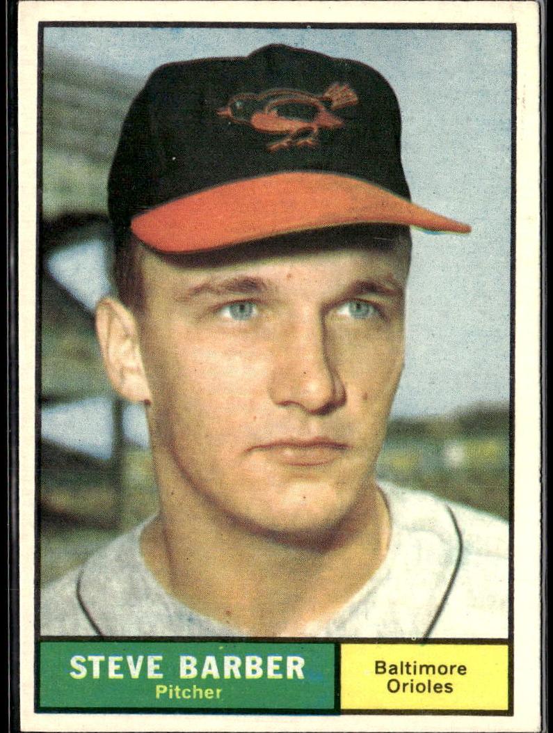 1961 Topps Baseball Steve Barber #125
