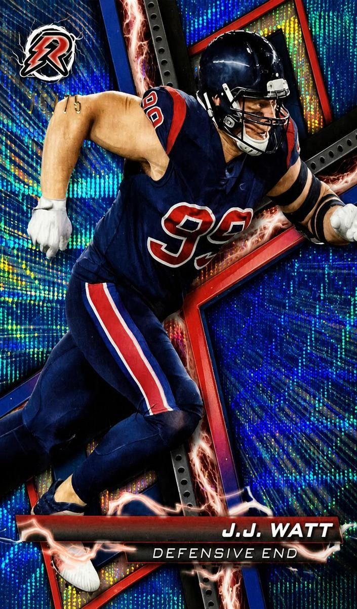 2023 Topps Composite Football Blue Surge J.J. Watt #93