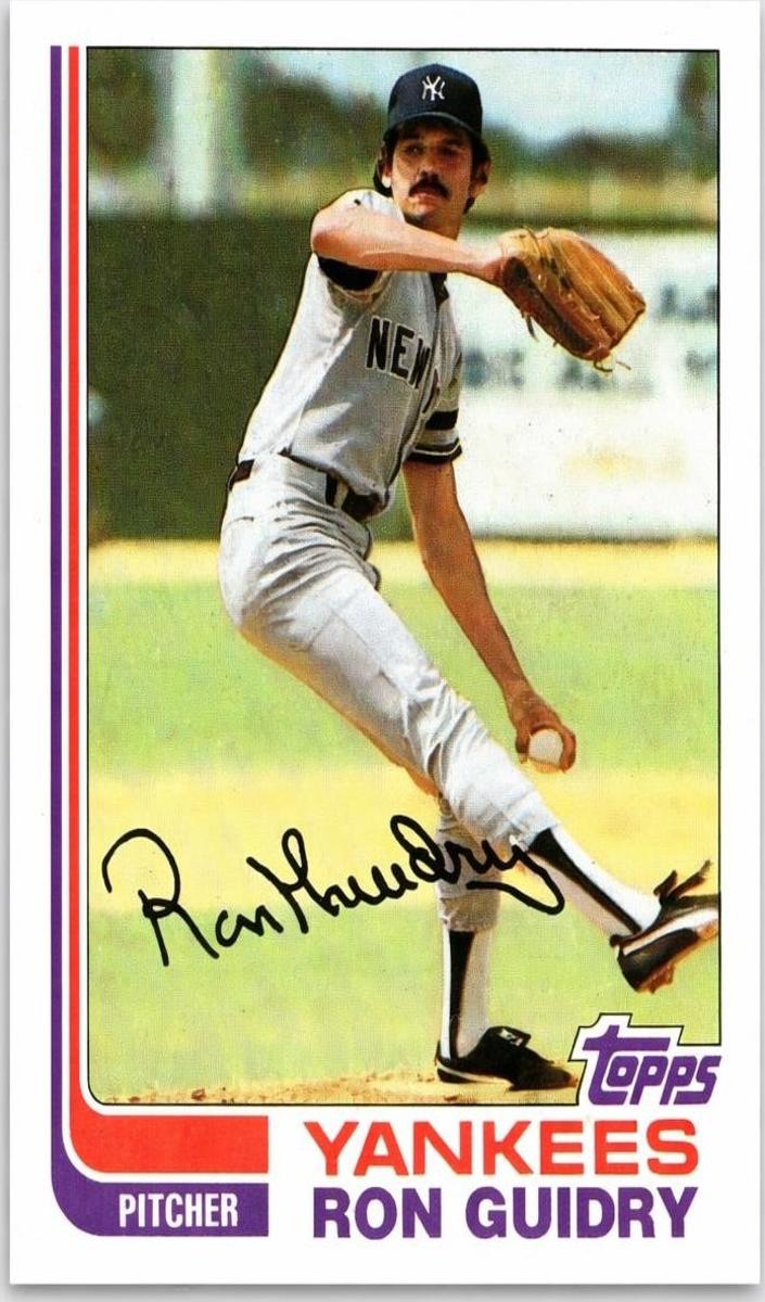 1982 Topps Baseball Ron Guidry #9 PSA 9