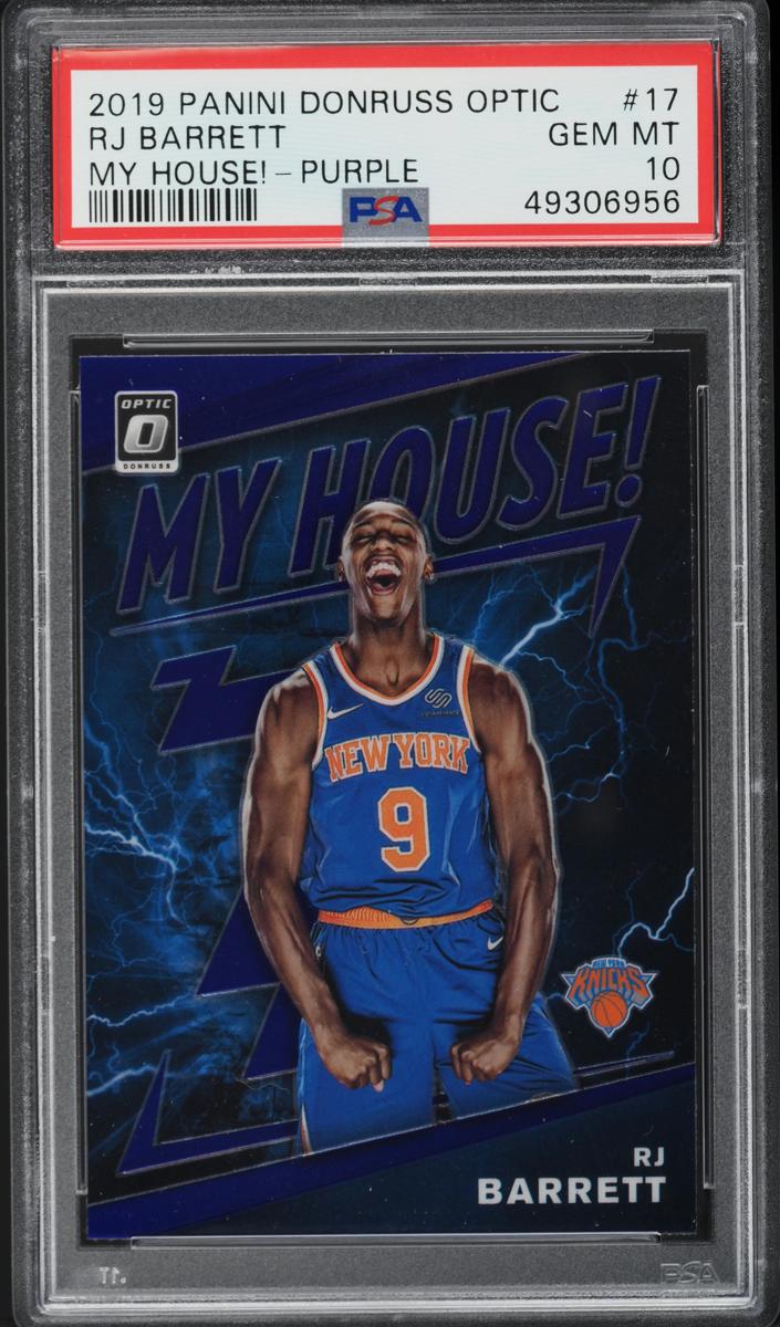 2019 Donruss Optic Basketball Purple RJ Barrett #17 SGC 10