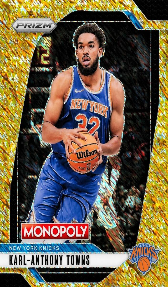 2024 Panini Prizm Monopoly Basketball Gold Millionaire Shimmer Karl-Anthony Towns #89