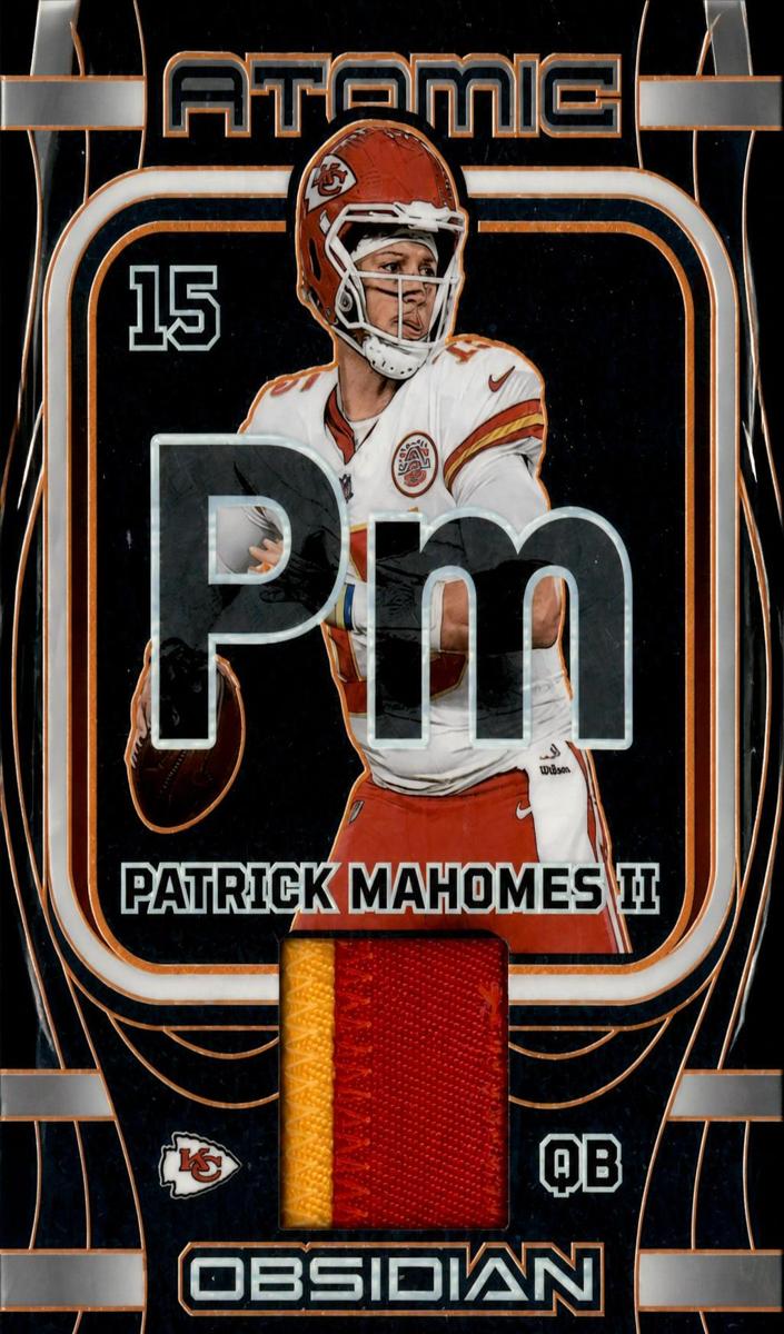 2023 Panini Obsidian Football Electric Etch Orange Patrick Mahomes II #AMA-PMA