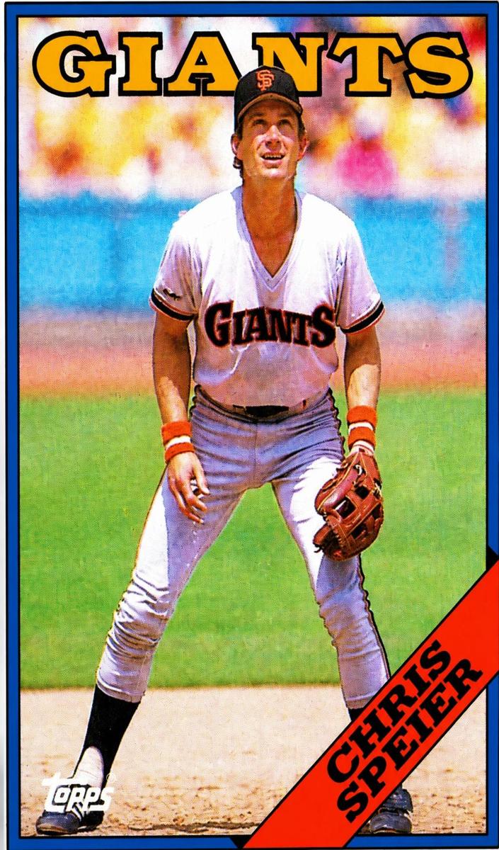 1988 Topps Baseball Chris Speier #329