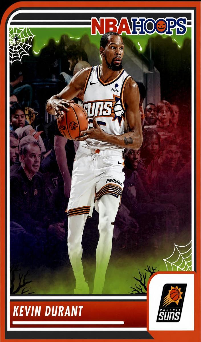 2023 Panini Haunted Hoops Basketball Holo Webs Kevin Durant #209 PSA 9