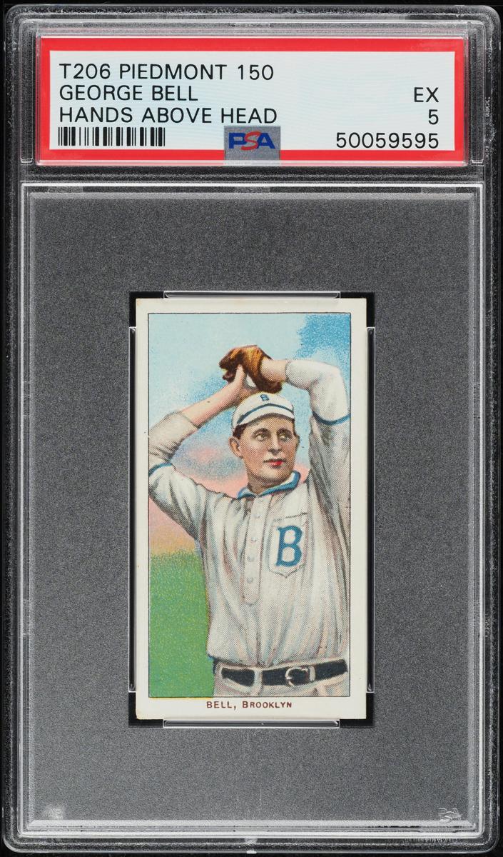 1909-11 T206 Baseball Hands Above Head George Bell #NNO SGC 1