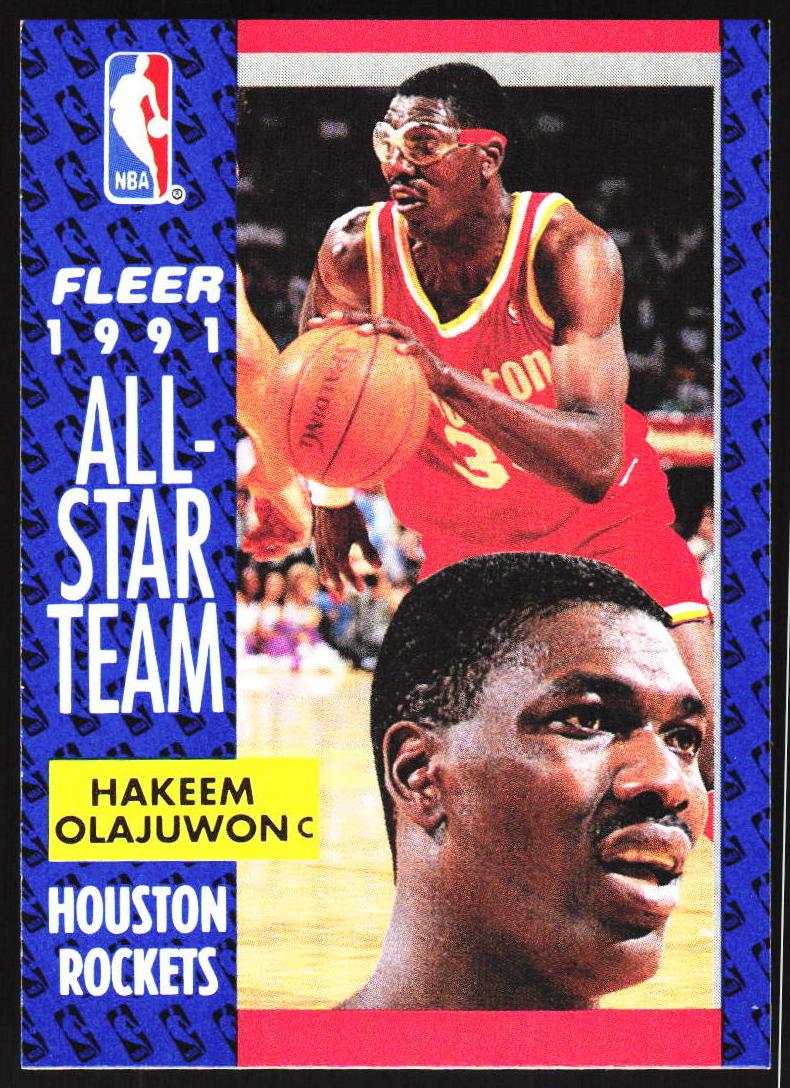 1991 Fleer Basketball Hakeem Olajuwon #54 PSA 10