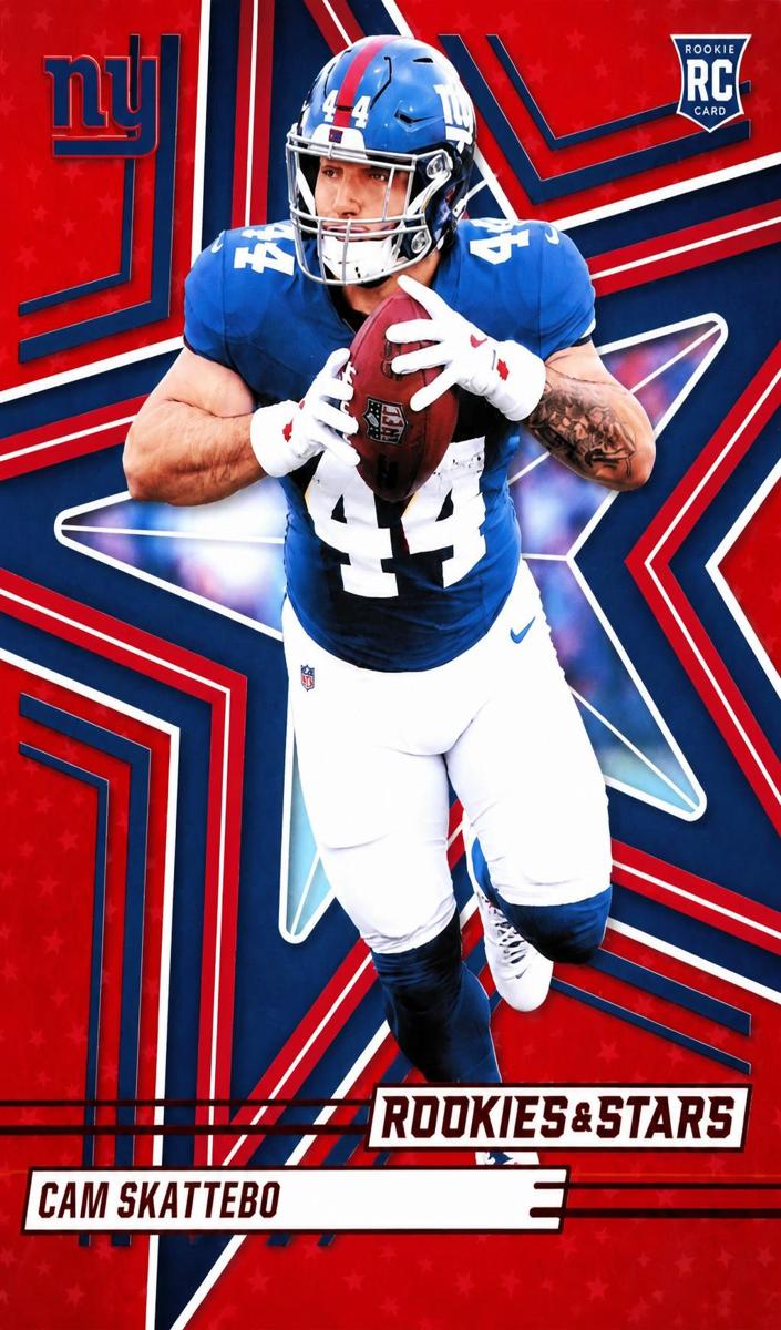 2025 Panini Rookies & Stars Football Red Cam Skattebo #110