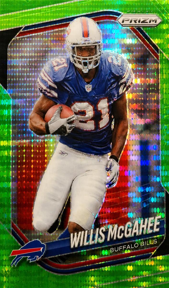 2025 Panini Prizm Football Neon Green Pulsar Willis McGahee #45