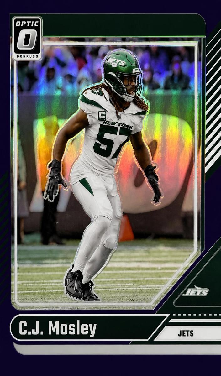 2024 Donruss Optic Football Purple C.J. Mosley #157