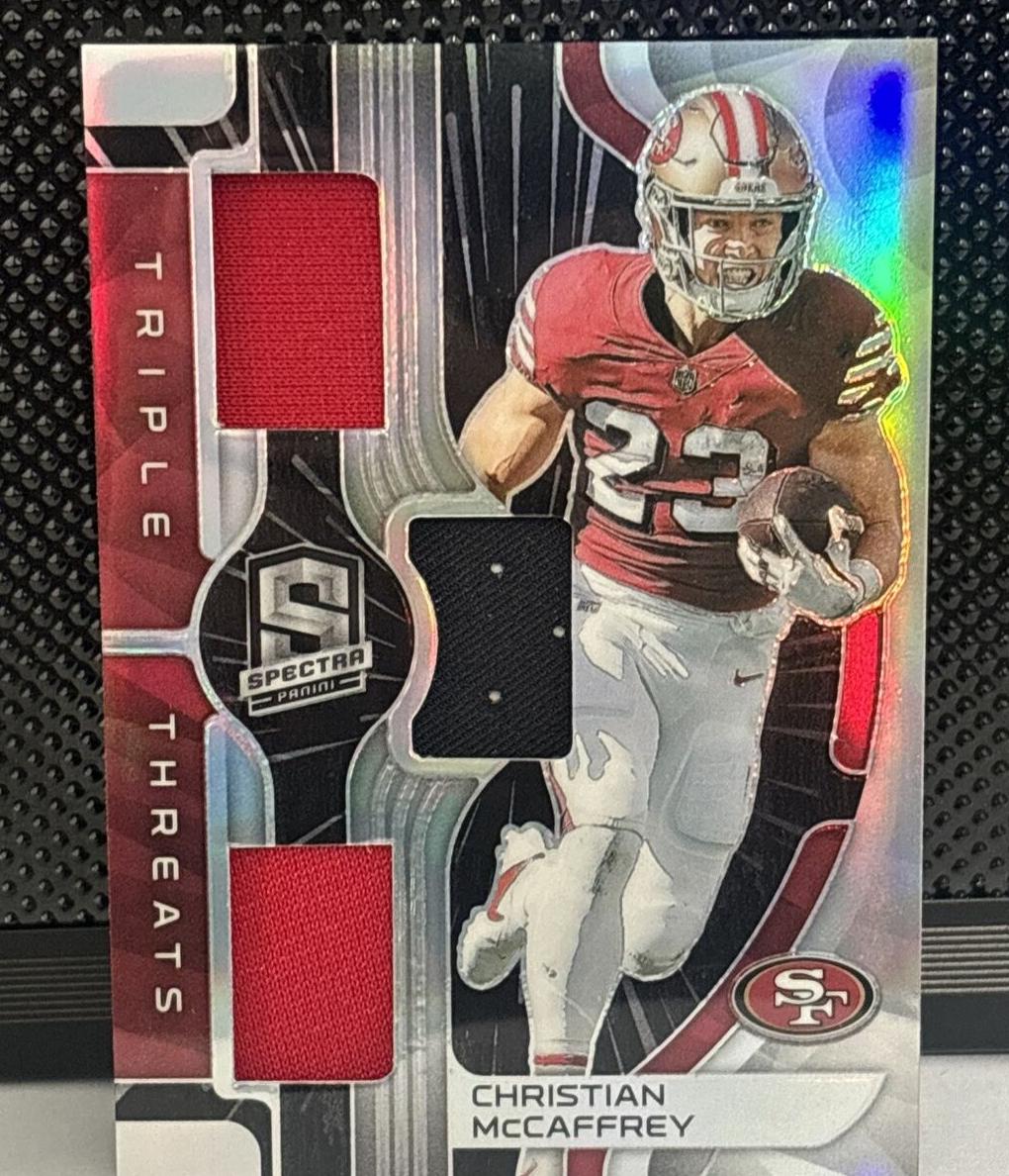 2023 Panini Spectra Football Hyper Christian McCaffrey #TT-CMC