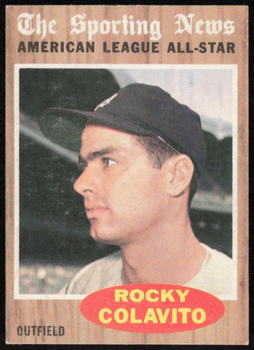 1962 Topps Baseball All-Star Rocky Colavito #472 PSA 6.5