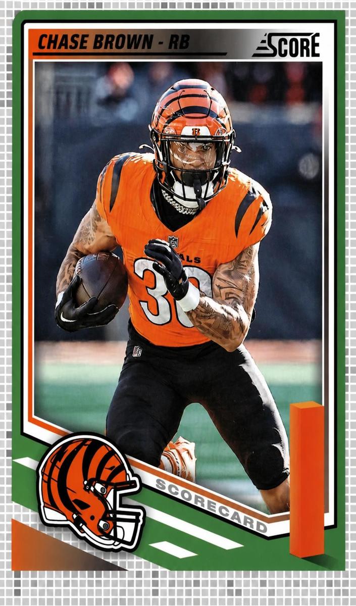 2025 Panini Score Football Scorecard Chase Brown #157