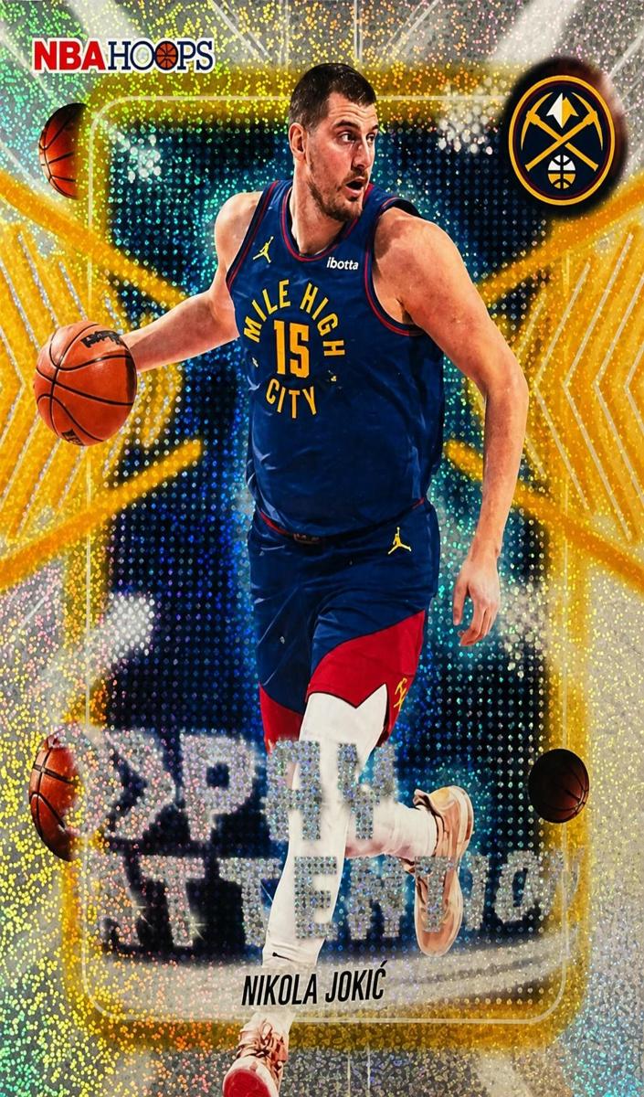 2025 Topps NBA Hoops Basketball Pixel Burst Nikola Jokic #PA-10
