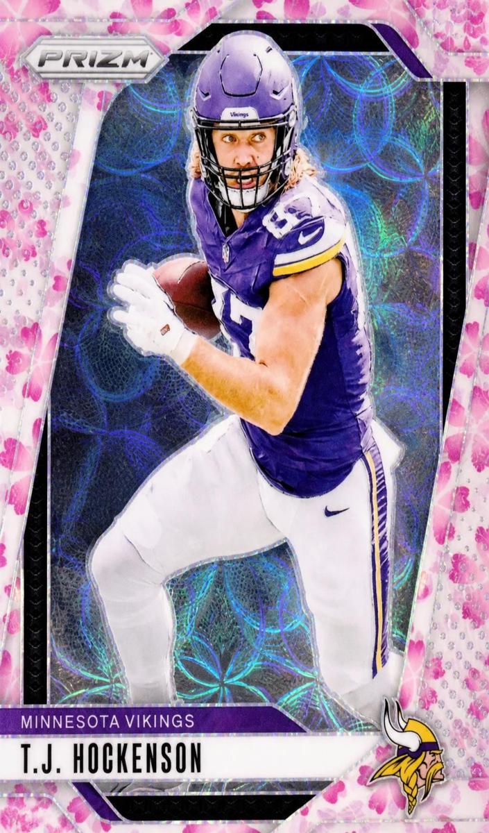 2024 Panini Prizm Football Choice Cherry Blossom T.J. Hockenson #188