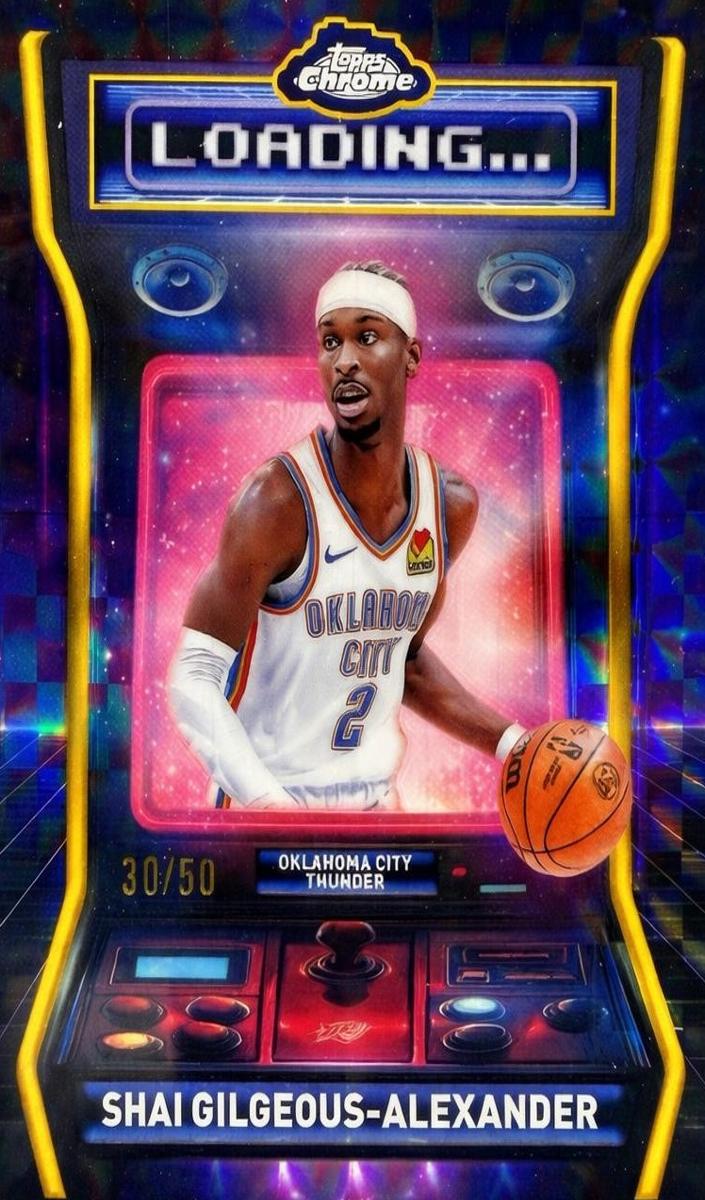 2025 Topps Chrome Basketball Geometric Gold Refractor Shai Gilgeous-Alexander #LD-1