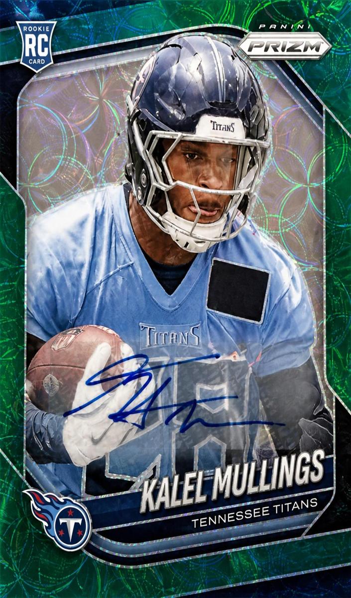 2025 Panini Prizm Football Green Scope Kalel Mullings #385