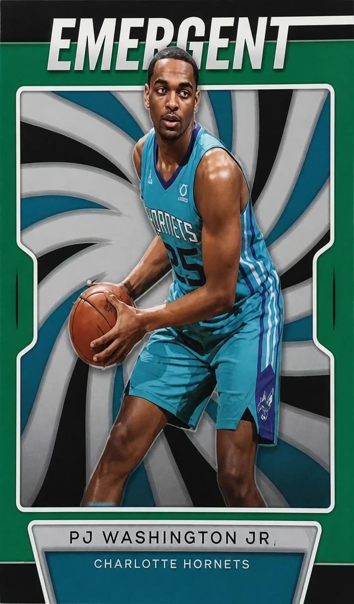2019 Panini Prizm Basketball Prizm Green PJ Washington Jr. #23 PSA 9