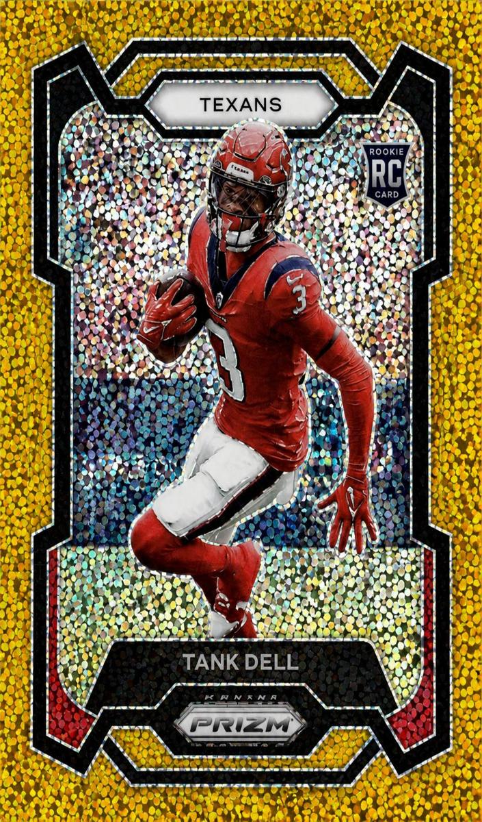 2023 Panini Prizm Football Gold Sparkle Tank Dell #341 PSA 10
