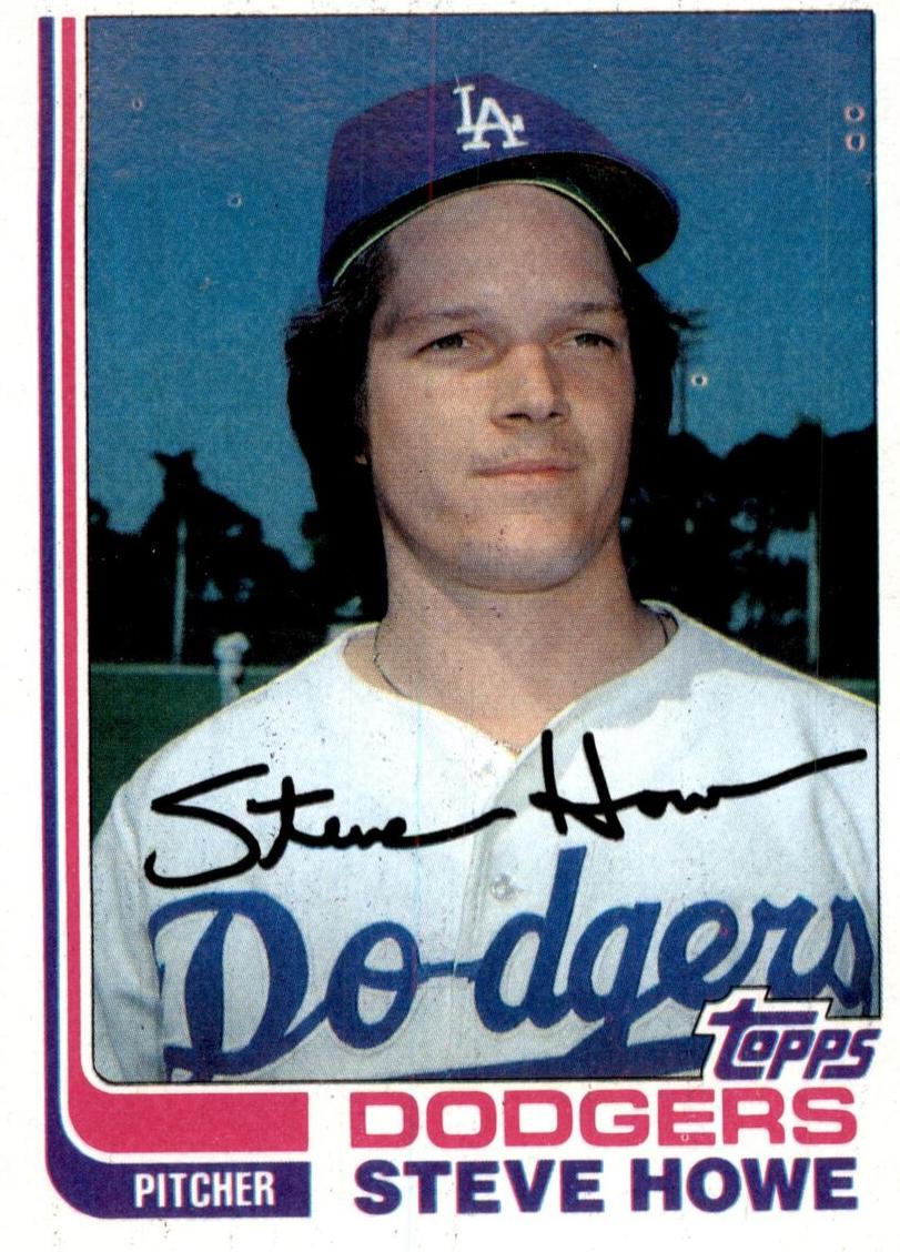 1982 Topps Baseball Steve Howe #14 PSA 9