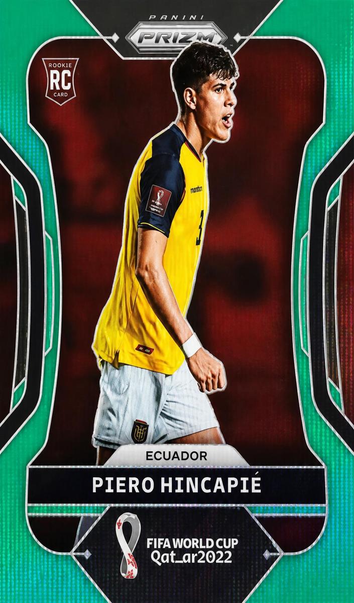 2022 Panini Prizm FIFA World Cup Qatar Soccer Prizms Green Wave Piero Hincapie #83