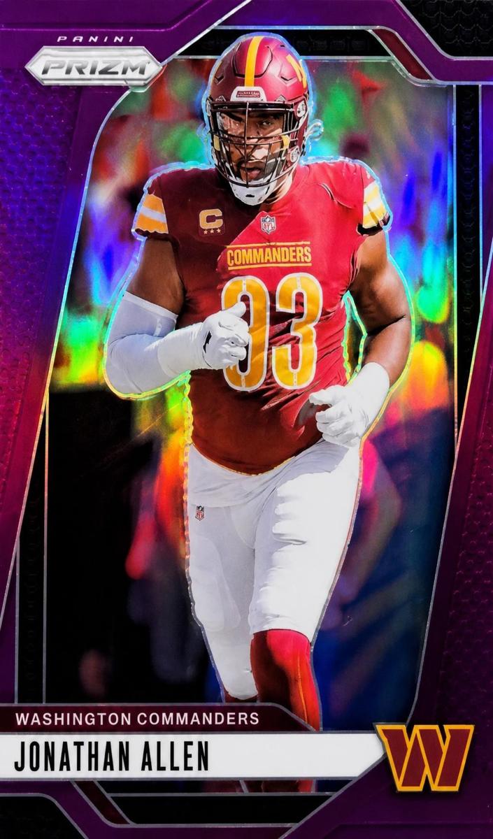 2024 Panini Prizm Football Purple Jonathan Allen #292
