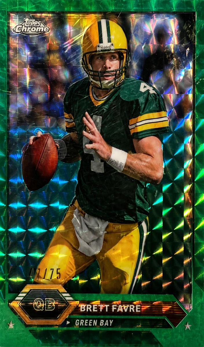 2023 Topps Composite Football Green Geometric Brett Favre #10 PSA 9
