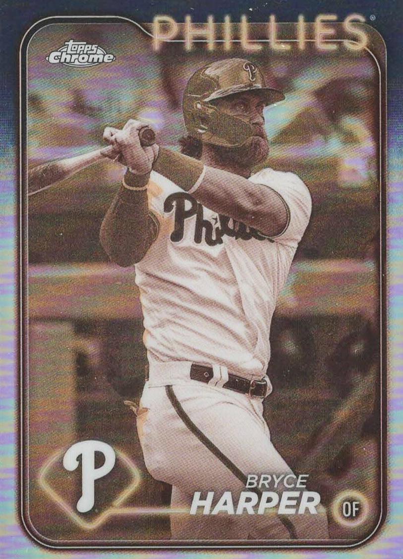2024 Topps Chrome Baseball Sepia Bryce Harper #62 PSA 10