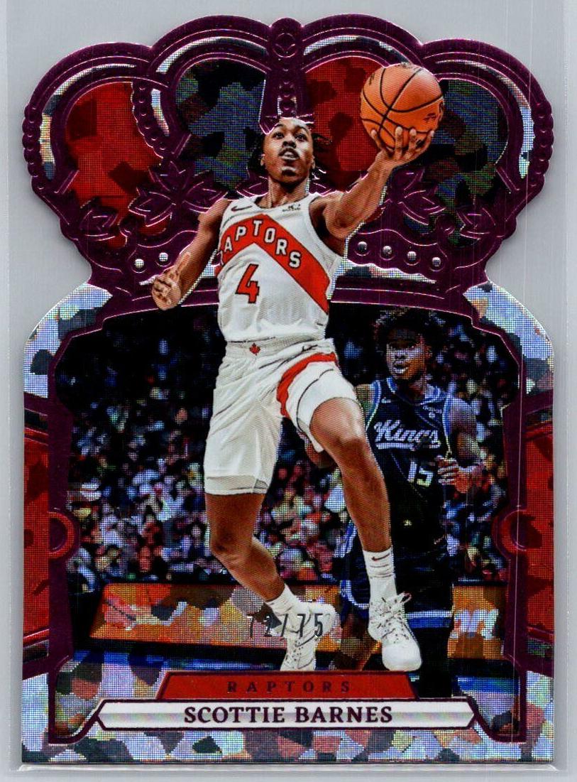 2023 Panini Crown Royale Basketball Crystal Pink Scottie Barnes #66