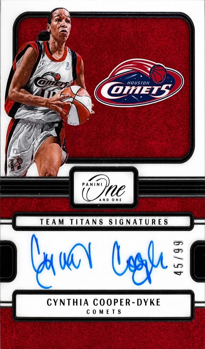 2025 Panini One and One WNBA Basketball Cynthia Cooper #TTS-CCD